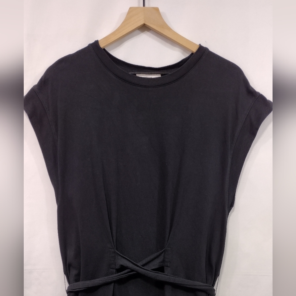 Vince Tie Waist Casual Dress Women's L Black Comfy Minimalist Vacation Office - Picture 3 of 9